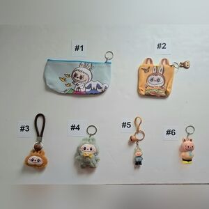 Monster Face Character Pouch/ Keychains